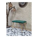 ZAFİR Metal Gold Tel Ayaklı 60 cm Puf Bench - Puf - Bench - Oturak - Mutfak Oturağı - Antre Oturağı