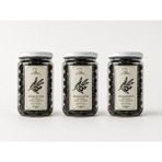 Zafir Natural Doğal Fermente Kuru Sele Siyah Zeytin - Az Tuzlu & Yağlı Trilye 400GRX3