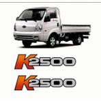 Zafrak Reklam Kia Bongo K2500 Sticker - 7x28cm - Siyah