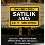 Zafrak Reklam Satılık Arsa Levhası Tabelası 40X60 cm - 1 Adet