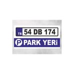 zafrakreklam KİŞİSELLEŞTİREBİLİNİR PARK YERİ TABELA LEVHA 40X20 CM POLİKARBON