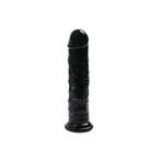 ZAGA OYUN 131369693258 Jelly Clear Ultra Yumuşak Dokulu Dildo Testissiz Jel Dokulu Realistik Penis 22 Cm - Siyah