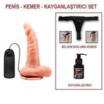 Zaga Oyun 17 Cm Belden Bağlamalı Gerçekçi Titreşimli Dildo Vibratör Penis