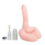 Zaga Oyun 21 Cm Oynar Başlı Titreşimli Sesli Çift Girişli Realistik Vibratör Masturbatör Penis