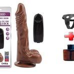 Zaga Oyun 21,5 Cm Belden Bağlamalı Gerçekçi Titreşimli Melez Dildo Vibratör Penis