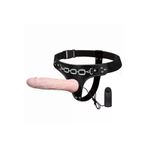 ZAGA OYUN 241077753001 19 Cm Belden Bağlamalı Titreşimli İçi Dolu Strapon Penis