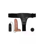ZAGA OYUN 241077753003 16 Cm Yeni Nesil Belden Bağlamalı İçi Dolu Titreşimli Strapon Penis