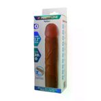 ZAGA OYUN 241077753363 Gerçek Hissiyatlı Uzatmalı Penis Kılıfı Kahverengi