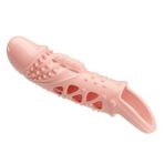 Zaga Oyun 2,5 Cm Dolgu Uzatmalı Titreşimli Penis Kılıfı Prezervatif Vibratör