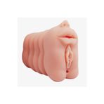 Zaga Oyun 3 İşlevli 3D Realistik Suni Oral Vajinal Anal Mastürbatör