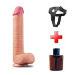 Zaga Oyun 30,5 Cm Belden Bağlamalı Yeni Nesil Çift Katmanlı Realistik Dev Dildo Penis