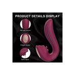 ZAGA OYUN 337769100190 Velvet Kiss G Spot Ve Klitoris Uyarıcı 2 In 1 Dil Vibratör