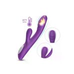ZAGA OYUN 337769100266 Spark Isıtmalı Klitoris Ve G Spot Uyarıcı 2 In 1 Rabbit Vibratör - Mor