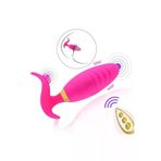 ZAGA OYUN 337769100313 Luminous Vibrating Egg Kablosuz Kumandalı Klitoris Ve Vajina Uyarıcı 2 In 1 Vibratör
