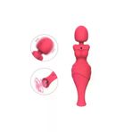 ZAGA OYUN 337769100337 Ziva Çift Taraflı Klitoris Emiş Güçlü Ve Titreşimli Uyarıcı Av Wand Massager