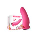 ZAGA OYUN 337769100347 Prime Toys Aurora Şarjlı G Nokta Ve Klitoris Uyarıcı Parmağa Takılabilir Mini Vibratör - Pembe