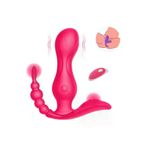 ZAGA OYUN 337769100380 Kablosuz Kumandalı G-Spot Anal Ve Klitoris Uyarıcı Külot İçi Giyilebilir 3 In 1 Vibratör
