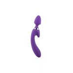 ZAGA OYUN 337769100441 Leboom Çift Taraflı Klitoris Ve G-Spot Uyarıcı Wand Massager Dildo Vibratör - Pembe