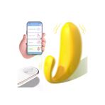 ZAGA OYUN 337769100448 Banana App Telefon Kontrollü Şarjlı G Nokta Ve Klitoris Uyarıcı 2 In 1 Giyilebilir Mini Vibratör