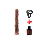 Zaga Oyun 35 Cm Belden Bağlamalı Gerçekçi Uzun & Kalın Dildo Penis