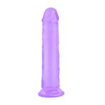 Zaga Oyun 8.5" Realistik Mor Jel Dildo 21.5 Cm