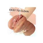 ZAGA OYUN 91343169106 Realistik Dokulu 2 In 1 Titreşimli Suni Vajina Mastürbatör