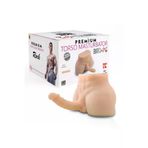 ZAGA OYUN 91343169168 Premium Torso Masturbator Rock - Anal Girişli 17 Cm Yapay Penisli Erkek Realistik Yarım Vücut Manken