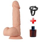 Zaga Oyun Belden Bağlamalı 21.8 Cm Gerçekçi Kalın Dildo Penis - Bahamut