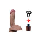 Zaga Oyun Belden Bağlamalı Yeni Nesil Çift Katmanlı 19,5 Cm Realistik Dildo Penis