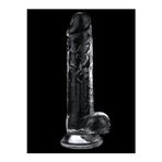 Zaga Oyun Flawless 7.5'' Clear Jel Dildo 19 Cm