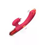 Zaga Oyun Şarjlı Akıllı Isıtma Özellikli Titreşimli G-Spot Klitoris Uyarıcı 2 İn 1 Yapay Penis Rabbit Vibratör 337769100329
