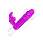 Zaga Oyun Şarjlı Akıllı Isıtma Özellikli Titreşimli G-Spot Klitoris Uyarıcı 2 İn 1 Yapay Penis Rabbit Vibratör 337769100357