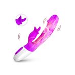 Zaga Oyun Şarjlı Akıllı Isıtmalı Titreşimli Dil Hareketli G-Spot Klitoris Uyarıcı Yapay Penis Rabbit Vibratör 337769100435