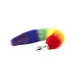 Zaga Oyun Tilki Kuyruk Anal Plug Rainbow