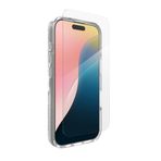 ZAGG Luxe Snap & Glass 360 Grafen Takviyeli Kılıf iPhone 16 [6,1-İnç] için Temperli Cam Ekran Koruyucu, MagSafe Uyumlu, Sararmaz, Darbeye Dayanıklı Telefon Arka Kapağı (Şeffaf)