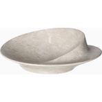 Zaha Hadid Design Swirl L25 Mermer Dekoratif Kase - Gri