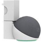 ZahoTse Amazon Echo dot 4 / Echo dot 5 için tutucu duvar askısı Echo Dot 5 stant Echo Dot 4 tutucu aksesuar, hoparlör aksesuarı raf (Amazon Echo dot 4 / Echo dot 5, beyaz) A356