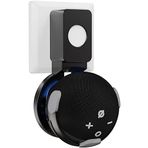 ZahoTse Amazon Echo dot 4 / Echo dot 5 için tutucu duvar askısı Echo Dot 5 stant Echo Dot 4 tutucu aksesuar, hoparlör aksesuarı raf (Amazon Echo dot 4 / Echo dot 5, siyah) M6