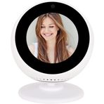 ZahoTse Amazon Echo Spot Tutucu Masaüstü Standı 360° Ayarlanabilir Amazon Echo Spot Tutucu Aksesuar, Vida Gerektirmez Hoparlör Aksesuar Rafı (Amazon Echo Spot, Beyaz, 1 Adet) A311