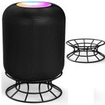 ZahoTse Apple HomePod 1 / HomePod 2 Holder Apple HomePod 1 / HomePod 2 Duvar Montaj Standı Braket Aksesuarları, Entegre Kablo Yönetimi, Akıllı Ev Hoparlör Aksesuar Rafı (Siyah, JT04) 1 Adet