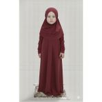 Zahranur Çocuk Namaz Elbisesi (3-4-5 Yaş) - Bordo