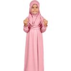 Zahranur Çoçuk Namaz Elbisesi - 6 - 8 Yaş - 00406 Pembe