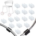 Zaky 15 Adet Plastik Sandalye Zemin Kaydırıcı Hortum Kapakları Yaylanan Sandalye Kaydırıcı Zemin Koruyucu Merdiven Silencer Mobilya Kaydırıcı Sıkıştırma Kabı Beyaz (10 mm)