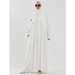 Zalina Şal Abaya Takım - Beyaz