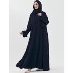 Zalina Şal Abaya Takım - Lacivert