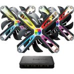 Zalman ZM-SF120A3 Rgb 120MM Çerçevesiz 3'lü Fan Seti (Kontrolcü) - Renkli