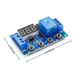 Zamanlayıcı Timer Röle Modül Micro Usb Beslemeli Gecikmeli Başlangıç 0-999sn DC 5-30V - 2 Zaman Ayarlı - 3 Hane 7 Segment Gösterge