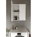 Zambak Çamaşir Makinasi Üst Dolabi Ve Banyo Dolabi Beyaz