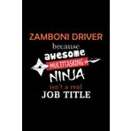 Zamboni Driver Lined Notebook Journal: Notebook / Journal Track Lessons, Homebook To Define Goals & Record ... And To do list | 6x9 Inch, 108 pages | Lined