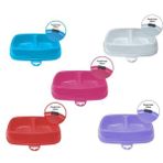 Zampa 16,5 x 27 x 6,5 cm 2'li Plastik Büyük Mama Kabı
